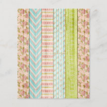 Shabby Ro Pastel Rustic Wood Scrapbook Papper