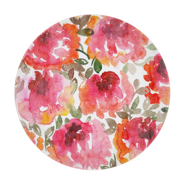 Shabby röd ros, sömlös mönster. (Framsidan)