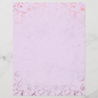 Shabby Rosa & Ro Guld Skrapbok Papper