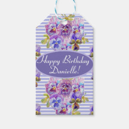 Shabby Rosa ros Blommigt Tea Party Cake Favoritbag Presentetikett