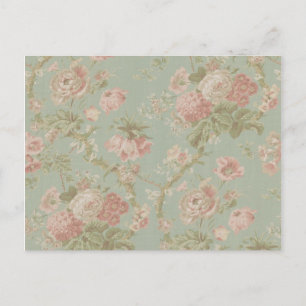 Shabby Rosor Postkort Vykort
