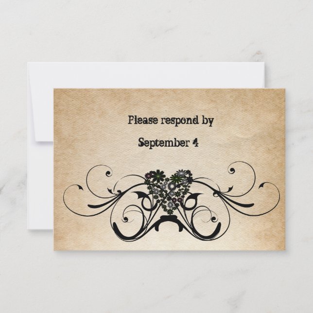 Shabby Rustic OSA med kuvert. (Framsida)