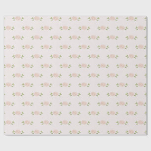 Shabby Soft Ljusare rosa Petite Rosor Gift Presentpapper