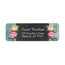 Shabby Vintage Ro Rustic Land Returadress Etikett