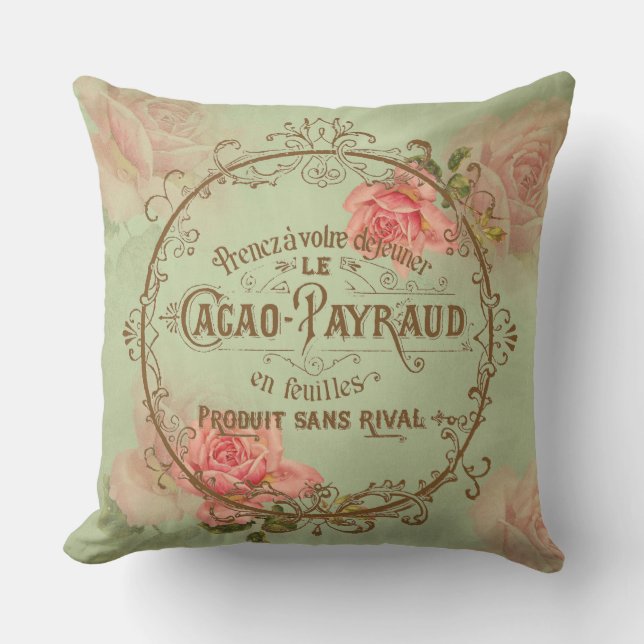 ShabbyVintageRoses3 - Pillow Kudde (Framsida)