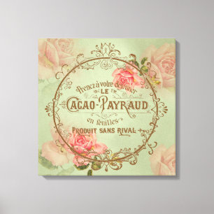 ShabbyVintageRoses3 - Wrapped Canvas