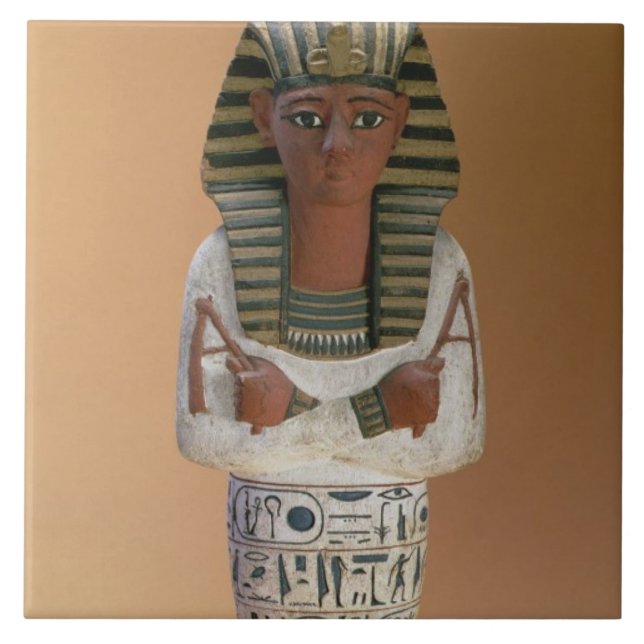 Shabti figur av den Ramesses droppen, nytt Kakelplatta (Framsidan)