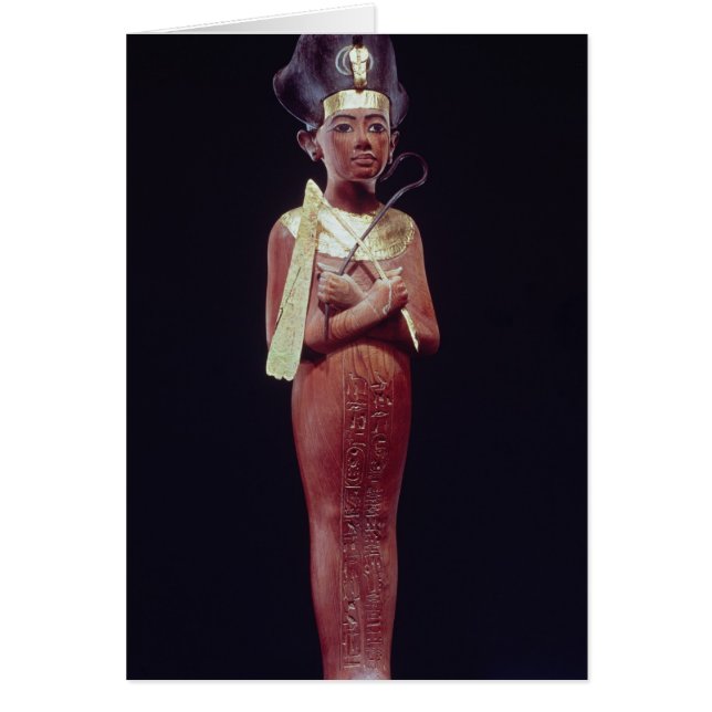 Shabti figur av kungen hälsningskort (Framsidan)