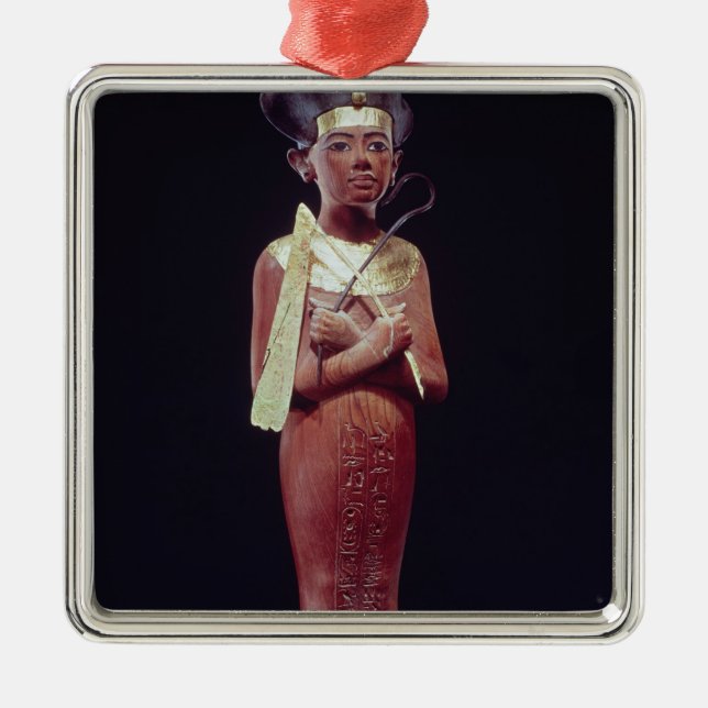 Shabti figur av kungen julgransprydnad metall (Framsidan)