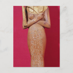 Shabti figur i kung från Grav i Tutankhamun Vykort