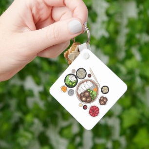 Shabu-Shabu Japan Japanska Food Cuisine Hotpot Nyckelring