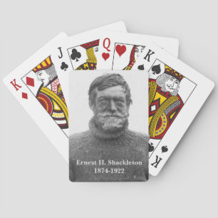 Shackleton i Antarcticpassionerad jägarebild Kortlek