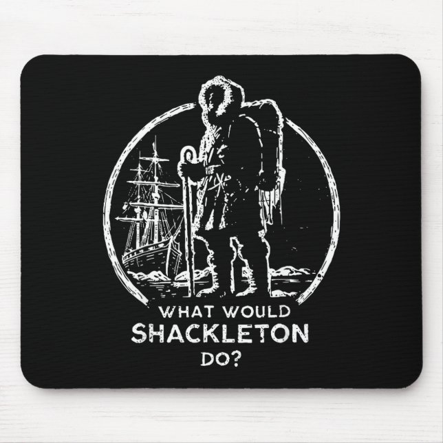 Shackleton Ledarskap Energi Managers Retro Design Musmatta (Framsidan)