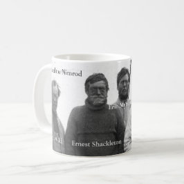 Shackleton och besättning i Antarcticpassionerad Kaffemugg