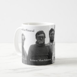 Shackleton och besättning i Antarcticpassionerad Kaffemugg