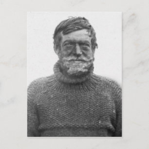 Shackletonin Antarktis Nimrod bild, citat Vykort