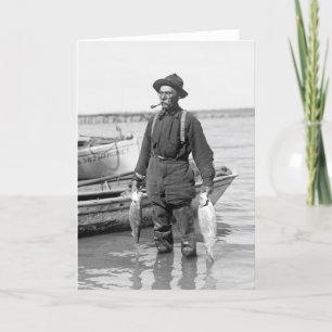 Shad Fishing, tidigt 1900-talet Kort