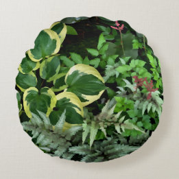 Shade Garden Round Dekorativ kudde