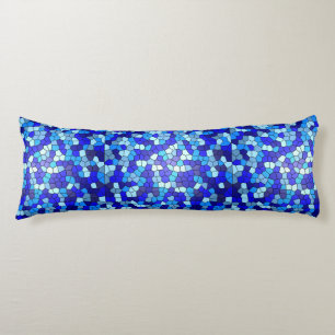 Shades of Blue Stached Glass by Shirley Taylor Kroppskudde