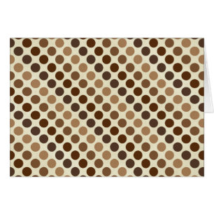 Shades of Brown Polka dots av Shirley Taylor Hälsningskort