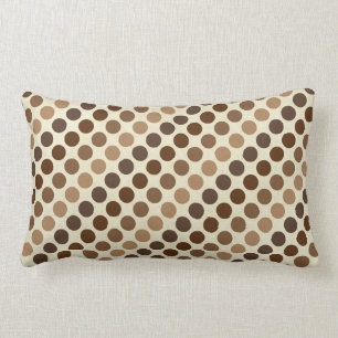 Shades of Brown Polka dots av Shirley Taylor Lumbarkudde