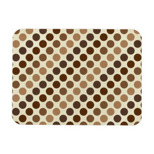 Shades of Brown Polka dots av Shirley Taylor Magnet