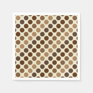 Shades of Brown Polka dots by Shirley Taylor Pappersservett