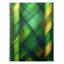 SHADES OF GRÖNT IRISH CELTIC PLAID MÖNSTER ANTECKNINGSBOK