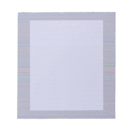 Shades of Lavender Horizontal Stripe Textured Look Anteckningsblock