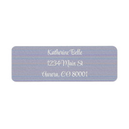 Shades of Lavender Horizontal Stripe Textured Look Returadress Etikett