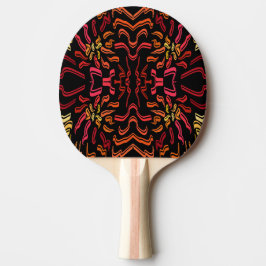 Shades Of Orange Red Yellow Ribbon Art Design Pingisracket