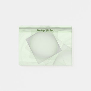 Shades of Pastel Grönt Geometric Background Post-it Block