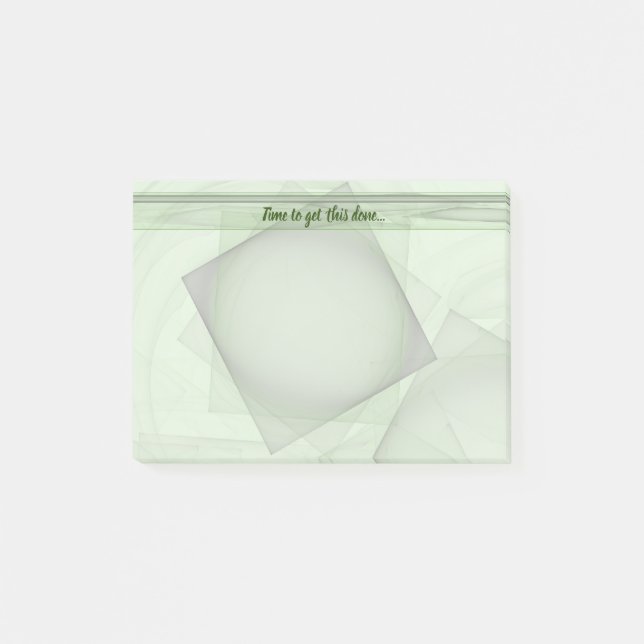 Shades of Pastel Grönt Geometric Background Post-it Block (Framsida)