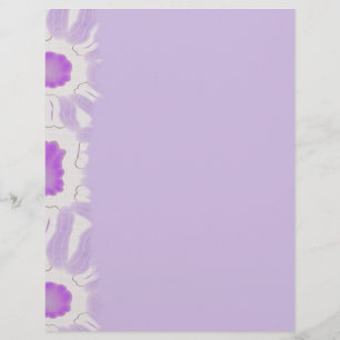 Shades of Violet Blommigt Retro Abstrakt Mönster
