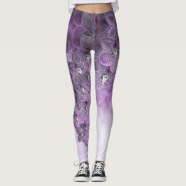 Shades of Violet Lila Orchids Leggings