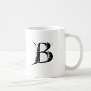 Shadow B – Mörk Letter B-kopp Kaffemugg
