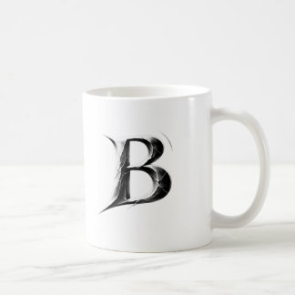Shadow B – Mörk Letter B-kopp Kaffemugg