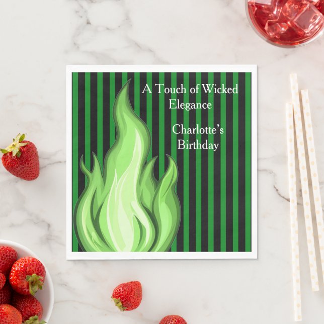 Shadow Ball Dark Fantasy Party | green Paper Cup Pappersservett (Insitu)