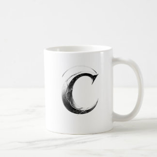Shadow C – Mörk Bokstav C-kopp Kaffemugg