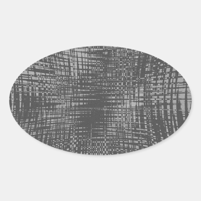 Shadow City Ovalt Klistermärke (Framsida)