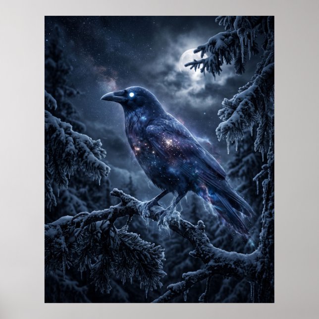 Shadow Crow Midnight Frost Canvas Poster (Framsidan)