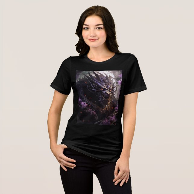 Shadow Dragon in Twilight Forest T Shirt (Framsida Full)