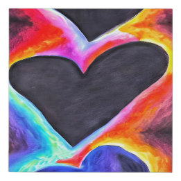 Shadow Hearts faux canvas väggkonst