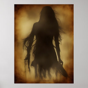 Shadow LIfe AI Fantasy Digital Art-utskrift är dyr Poster