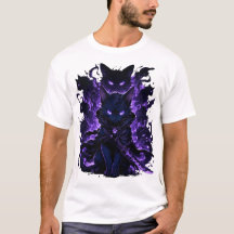 Shadow Monark Katt -Anime Mörk Aura T-Shirt