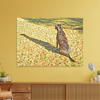 Shadow och hans hund canvas art