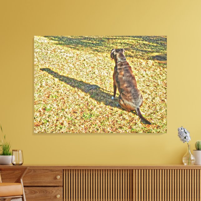 Shadow och hans hund canvas art (Insitu (Vardagsrum))