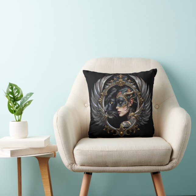 Shadow Queen – Panter Spirit Emblem. Kudde (Stol)