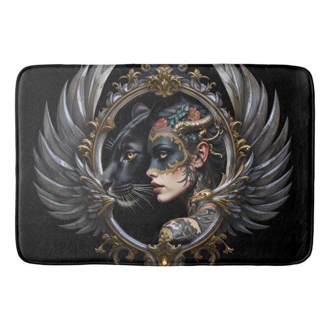 Shadow Queen – Panther Spirit Emblem. Badrumsmatta (Framsidan)