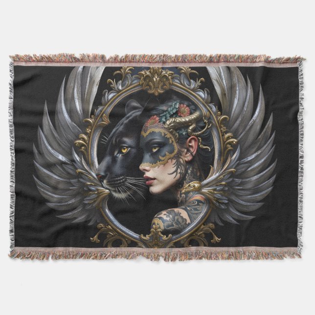 Shadow Queen – Panther Spirit Emblem. Filt (Framsidan)